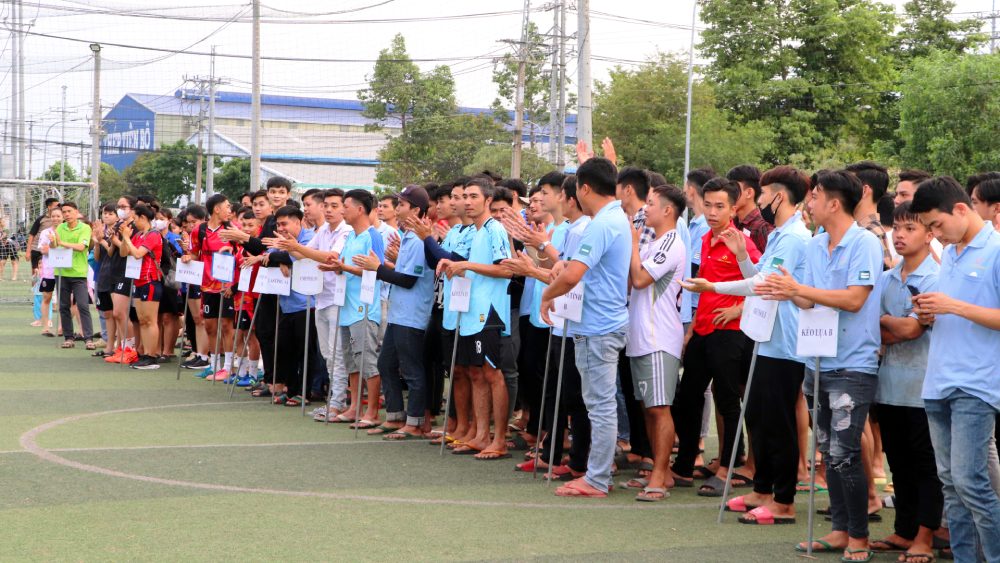 Công đoàn tổ chức hội thao tại công ty có hơn 10.000 người lao động